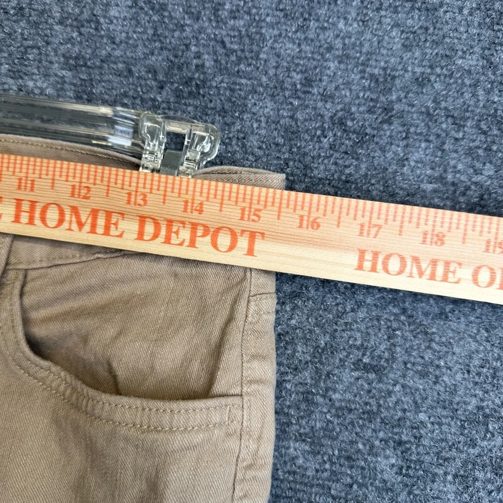 Banana Republic Traveler Pants Mens 30 Tan Maverick Linen Cotton Stretch Chino